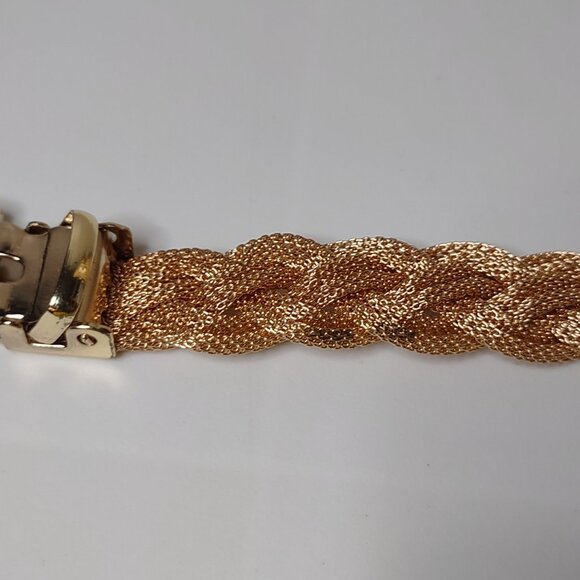 Pretty Gold Tone Belt Bracelet - Picture 6 of 12